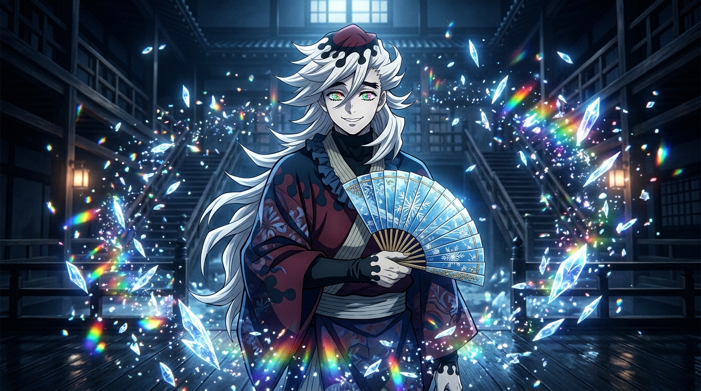 童磨：上弦之貳の冰輪永夢（鬼滅之刃角色扮演）