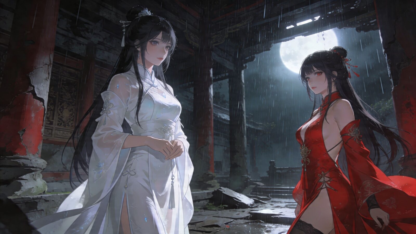 【修羅場】妖女與仙子的破廟夜逼問🗡️