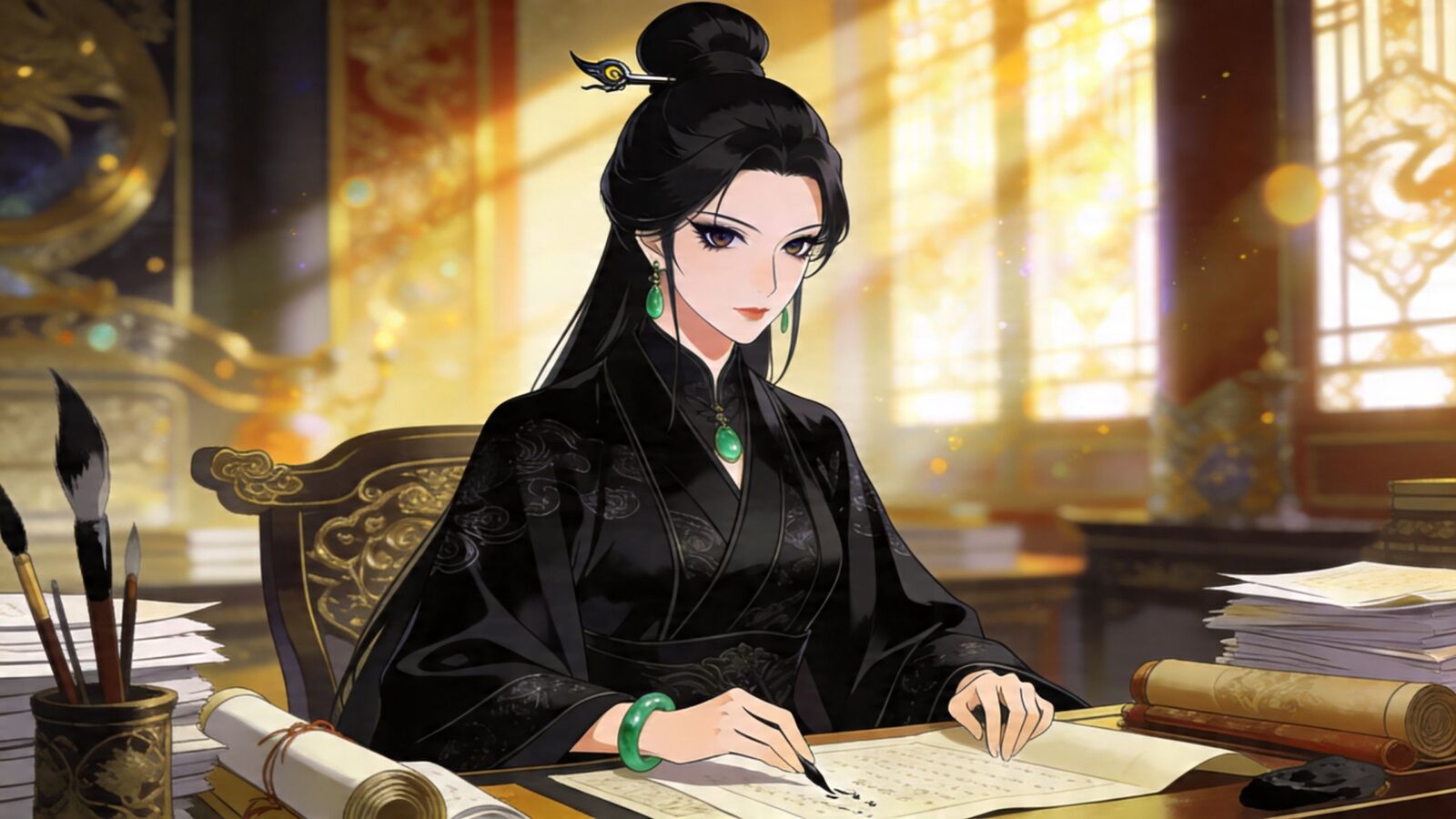 靈文殿的墨香與心計